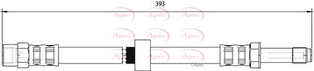 Apec HOS3878 Brake Hose - 1