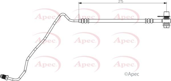 Apec HOS3881 Brake Hose - 1