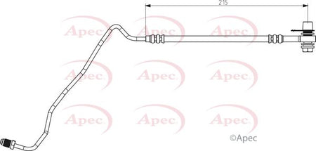 Apec HOS3881 Brake Hose - 1