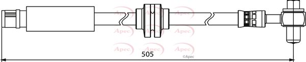 Apec HOS3885 Brake Hose - 1