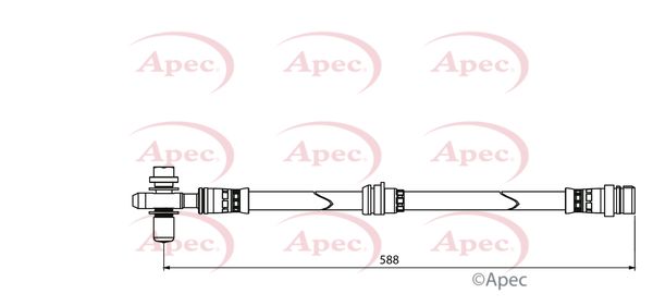 Apec HOS3895 Brake Hose - 1