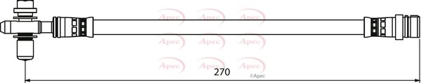 Apec HOS3896 Brake Hose - 1