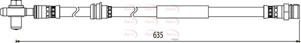 Apec HOS3898 Brake Hose - 1