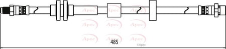 Apec HOS3902 Brake Hose - 1