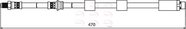 Apec HOS3903 Brake Hose - 1