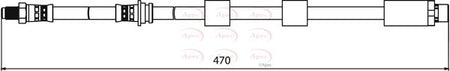 Apec HOS3903 Brake Hose - 1