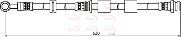 Apec HOS3909 Brake Hose - 1