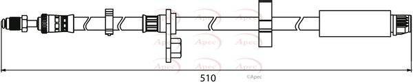 Apec HOS3913 Brake Hose - 1