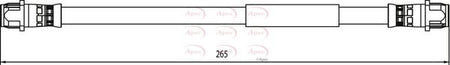 Apec HOS3914 Brake Hose - 1