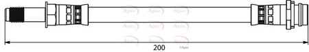 Apec HOS3920 Brake Hose - 1
