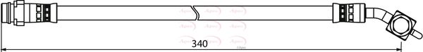 Apec HOS3924 Brake Hose - 1