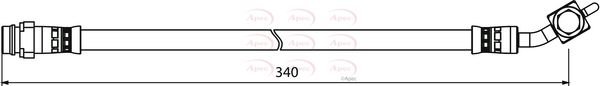 Apec HOS3925 Brake Hose - 1