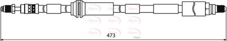 Apec HOS3928 Brake Hose - 1