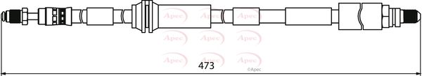 Apec HOS3928 Brake Hose - 1