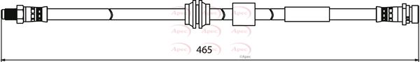 Apec HOS3929 Brake Hose - 1