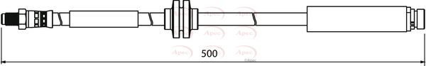 Apec HOS3930 Brake Hose - 1