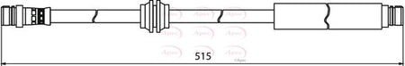 Apec HOS3941 Brake Hose - 1