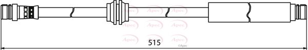 Apec HOS3941 Brake Hose - 1