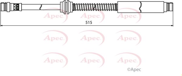 Apec HOS3942 Brake Hose - 1