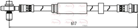 Apec HOS3944 Brake Hose - 1