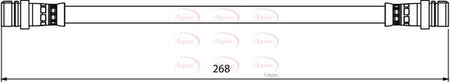 Apec HOS3945 Brake Hose - 1