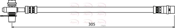 Apec HOS3947 Brake Hose - 1