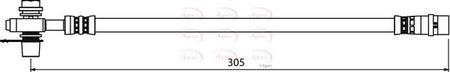 Apec HOS3947 Brake Hose - 1