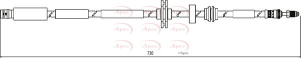 Apec HOS3951 Brake Hose - 1