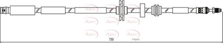 Apec HOS3951 Brake Hose - 1