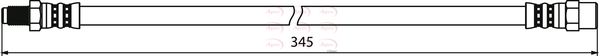 Apec HOS3953 Brake Hose - 1