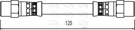 Apec HOS3955 Brake Hose - 1