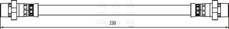 Apec HOS3961 Brake Hose - 1