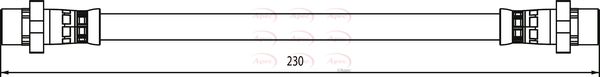 Apec HOS3961 Brake Hose - 1