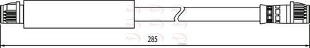 Apec HOS3965 Brake Hose - 1