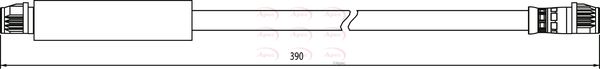 Apec HOS3966 Brake Hose - 1