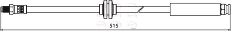 Apec HOS3968 Brake Hose - 1