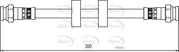 Apec HOS3969 Brake Hose - 1