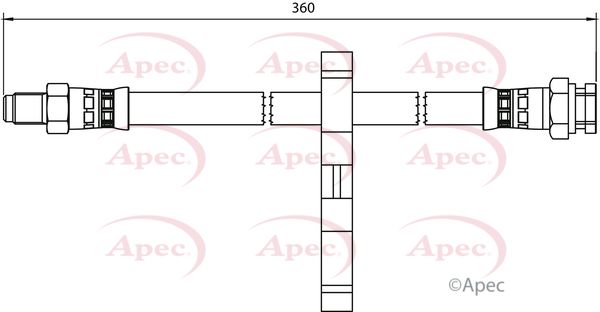 Apec HOS3970 Brake Hose - 1