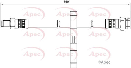 Apec HOS3970 Brake Hose - 1