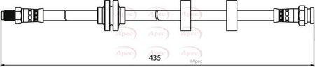 Apec HOS3973 Brake Hose - 1