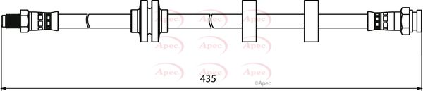 Apec HOS3973 Brake Hose - 1