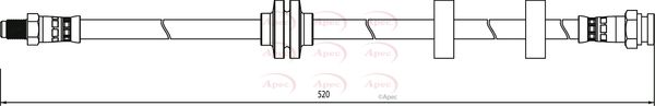 Apec HOS3974 Brake Hose - 1