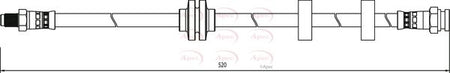 Apec HOS3974 Brake Hose - 1