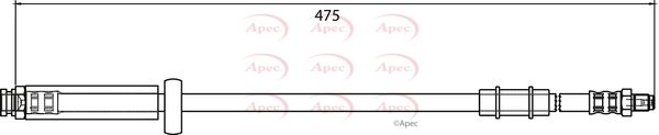Apec HOS3975 Brake Hose - 1