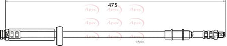 Apec HOS3975 Brake Hose - 1
