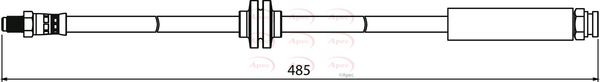 Apec HOS3976 Brake Hose - 1