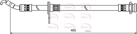 Apec HOS3977 Brake Hose - 1