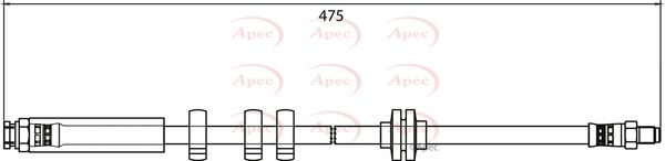 Apec HOS3978 Brake Hose - 1
