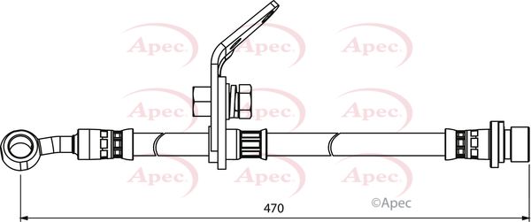 Apec HOS3979 Brake Hose - 1