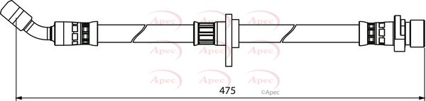 Apec HOS3981 Brake Hose - 1